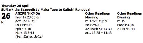 NZLectionary