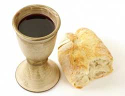 ancient greek bread and wine