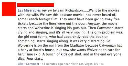 review of Les Miserables