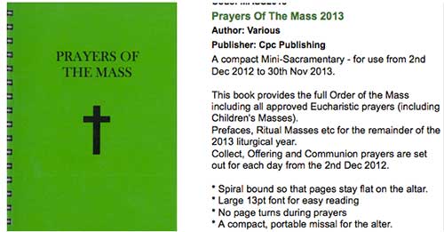 spiral bound missal