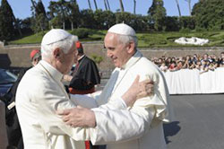 Popes Benedict and Francis