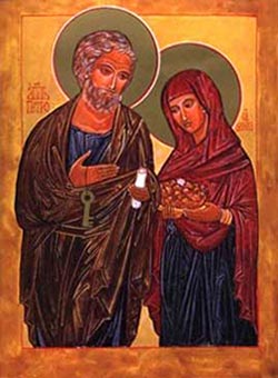 St Peter and spouse