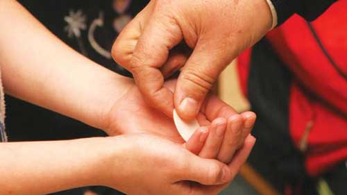 receiving communion