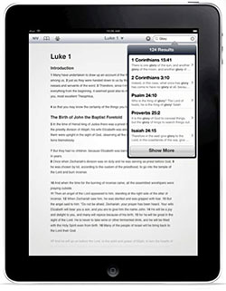 Bible Study on iPad