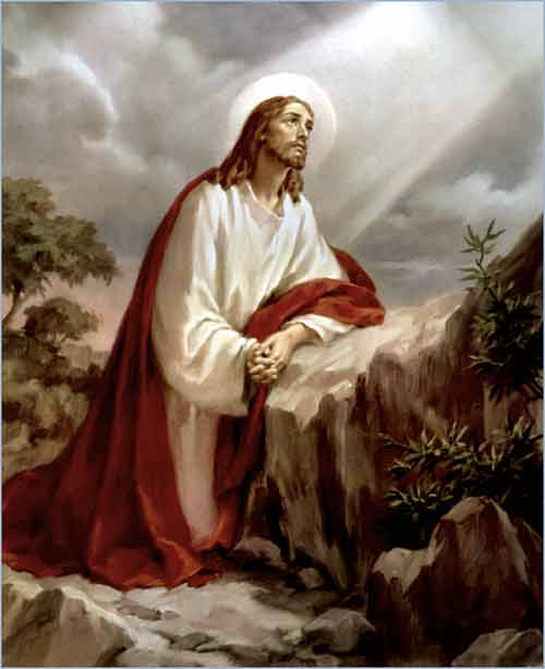 Jesus Kneeling