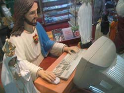 Jesus on a desktop