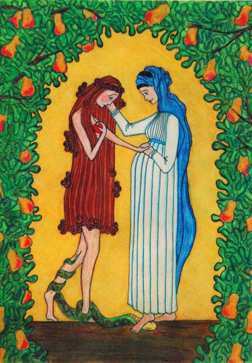 Mary Consoles Eve