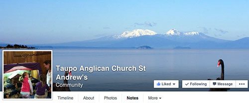 Taupo Anglican Parish Facebook Page