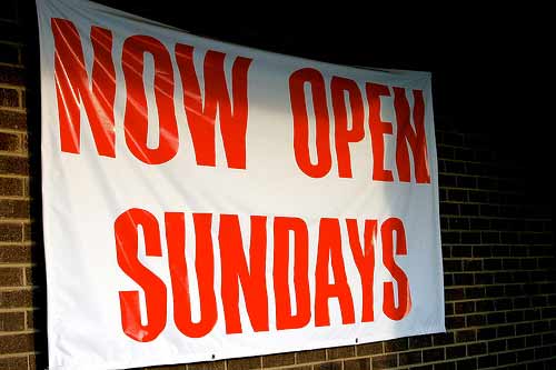 Sunday opening