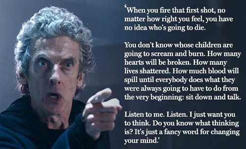 Dr Who on Violence